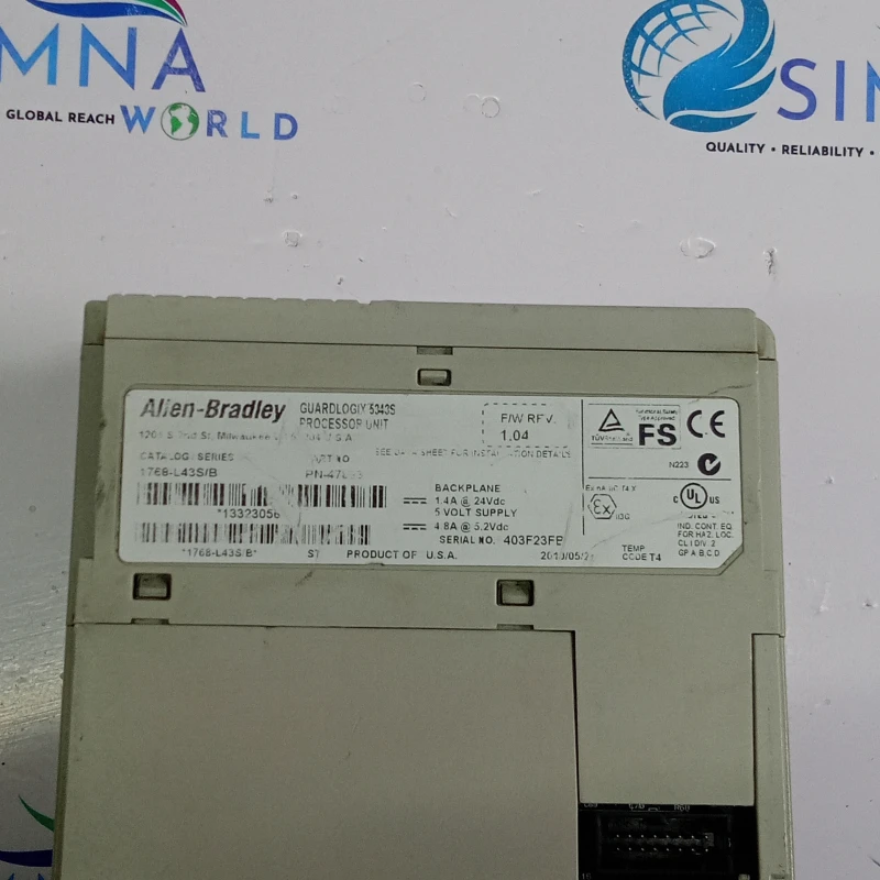 1768-L43S/B Allen Bradley Compact GuardLogix Controller thumbnail 7